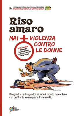 Copertina 14° Festival Internazionale Humor Grafico. Disegno di Marilena Nardi | www.festivalhumorgrafico.eu