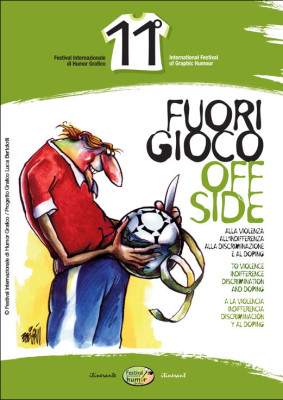 Catalogo Fuori gioco | 11° Festival Internazionale di Humor Grafico | Illustrazione di Boligan | www.festivalhumorgrafico.eu