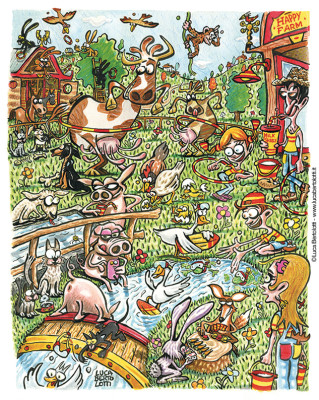 Happy Farm (with milk shake)