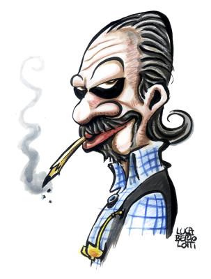 Caricatura di Julio Lubetkin Direttore Artistico del Festival Internazionale di Humor Grafico www.festivalhumorgrafico.eu