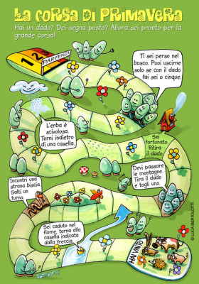 La corsa di primavera - Realizzata per Il quotidiano per bambini Erasmo