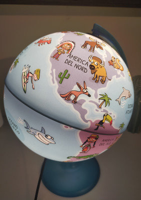 Mappa&Mondo | globo luminoso per bambini | America 2 | © Tecnodidattica