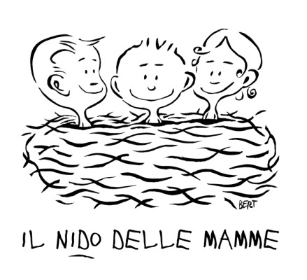 Logo per l'asilo Il Nido delle Mamme