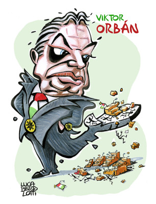 Orban sul parlamento Ungherese