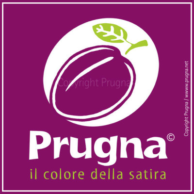 Progetto del marchio Prugna<br/>Logo realizzato per la rivista satirica Prugna: https://facebook.com/ilcoloredellasatira<br/> https://twitter.com/opificioprugna<br/> http://instagram.com/opificioprugna<br/> www.prugna.net